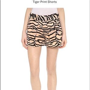 Rebecca Taylor tiger printed short